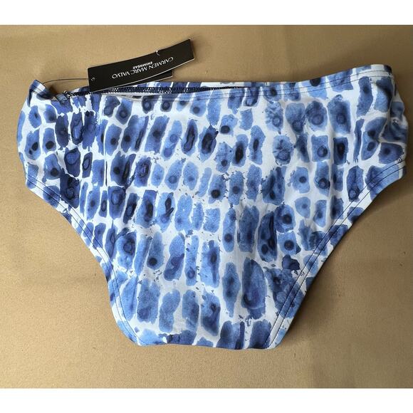 Carmen Marc Valvo Amalfi Coast Maritime Ring Side Bikini Bottom S NWT - Picture 4 of 6